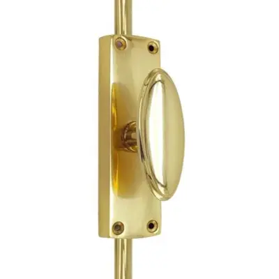 Oval Knob Espagnolette/Cremone Lock Bolt for up to 8.5 Feet High Doors & Windows