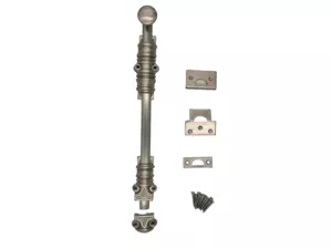 Surface Sliding Bolt-12"|12 inch|Door Bolt|Bolt with Decorative knobs|Oval knob Sliding Bolts|Satin Nickel