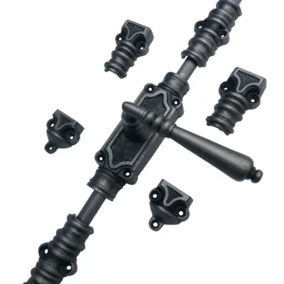 Lever Handle Espagnolette Bolt - Upto 9' - Antique Peweter