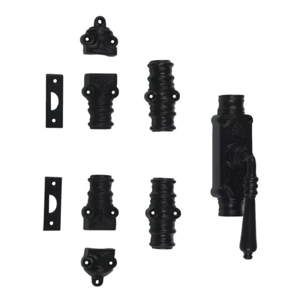 Lever Handle Espagnolette/Crémone Lock Bolt for up to 9' tall Doors/Windows - Antique Black - Image 3