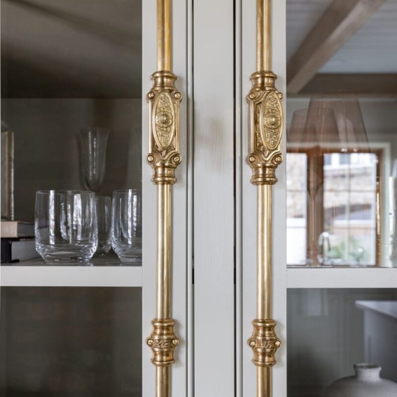 polished brass espagnolette bolts