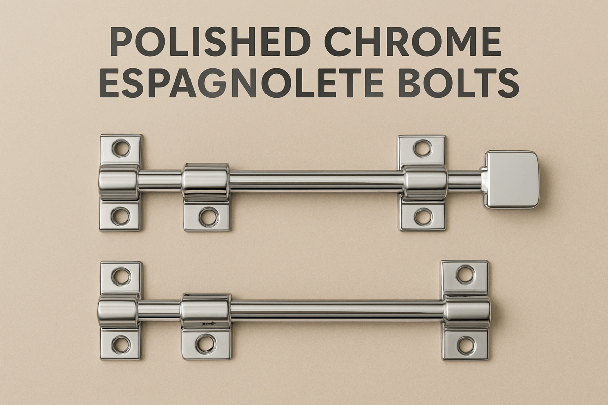 polished chrome espagnolette bolt