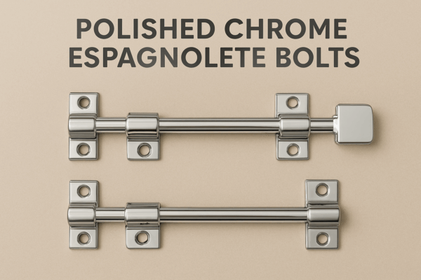 polished chrome espagnolette bolt