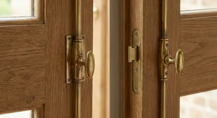 Bartle Door Brass Espagnolette Bolt